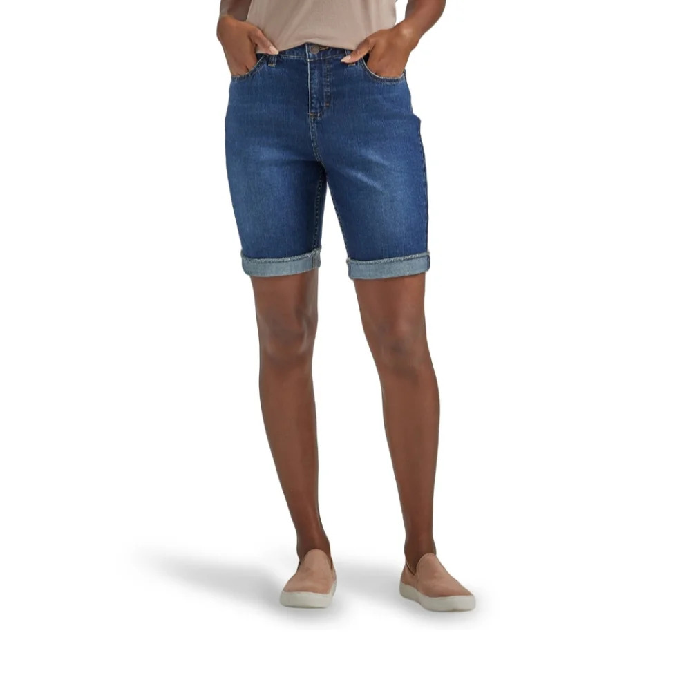 Lee Women's Size 22M Mid Rise Cuffed Bermuda Shorts